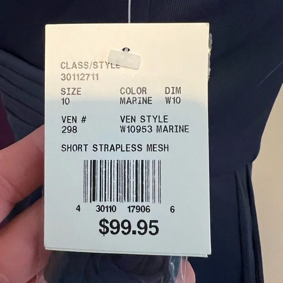 Strapless Davids Bridal Dress NWT - Picture 5 of 8